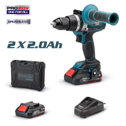 κρουστικό δραπανοκατσάβιδο μπαταρίας brushless - BBP5140 - PRO 20V-ONE FOR ALL BORMANN (πλήρες σετ με 2 μπαταρίες)